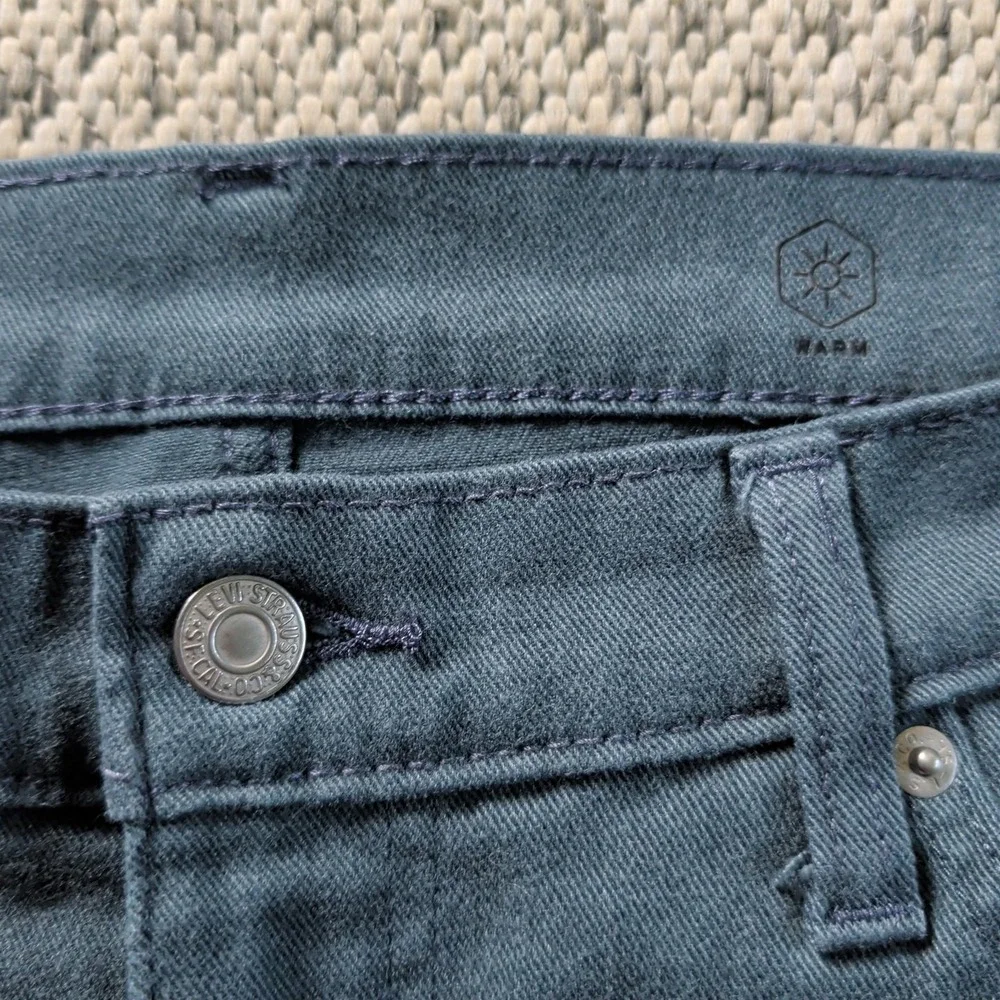 LEVIS 511 Jeans Mens 36x32 (36x25) Slim Straight Warm Blue Slate Stretch Denim